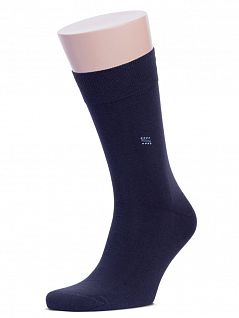 Комплект из 10 пар бесшовных мужских носков темно-синего цвета "RuSocks" М-197